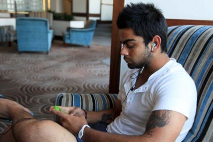 Virat Kohli Left Arm Tattoos Pic